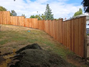 New Wood Fencing Portland, OR Good Neighbor Fence Company Cedar Fence Installation