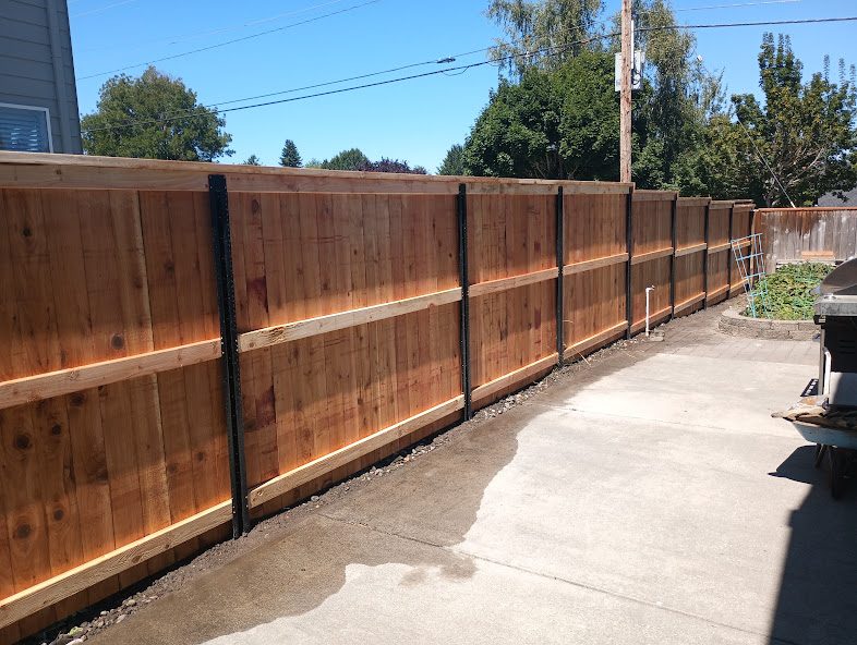 New Wood Fencing Cedar Wood Fence Installation in Portland, OR Good Neighbor Fence Company